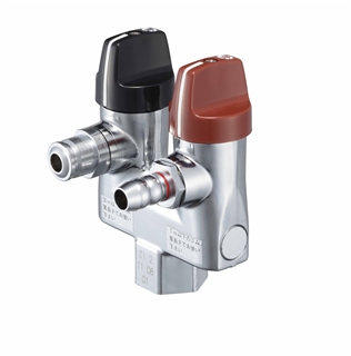 LA二口ペアON・OFFヒューズガス栓／都市ガス用