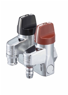 LB二口ペアON・OFFヒューズガス栓／都市ガス用