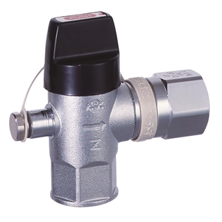 検査孔付ULねじガス栓／LPガス用