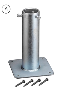 メーター自立支柱固定金具