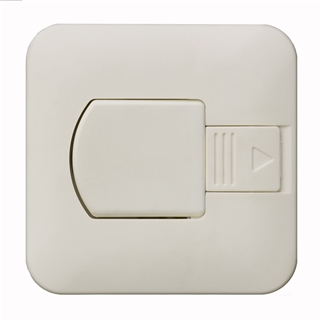 床丸穴化粧プレートホワイト